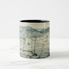 Harlem Valley im Winter (New Yorker Szene) Zweifarbige Tasse