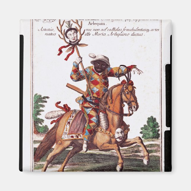 Harlequin auf Horseback Magnet (Vorne)