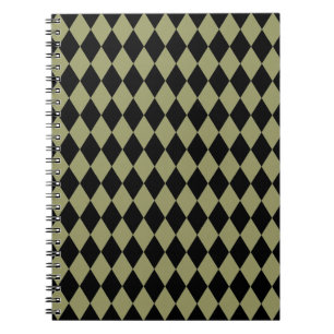 Harlequin Avocado und Black Notizblock