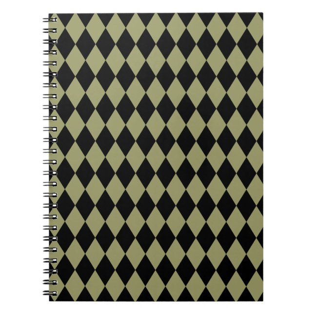 Harlequin Avocado und Black Notizblock (Vorderseite)