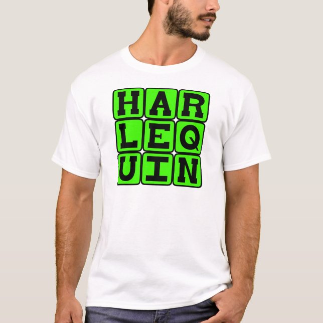 Harlequin, Clownfigur T-Shirt (Vorderseite)