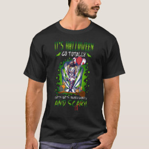 Harlequin Costume Freaky Clown Girl Graphic It's H T-Shirt
