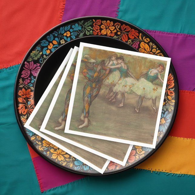Harlequin Dance, Degas Art Serviette (Von Creator hochgeladen)