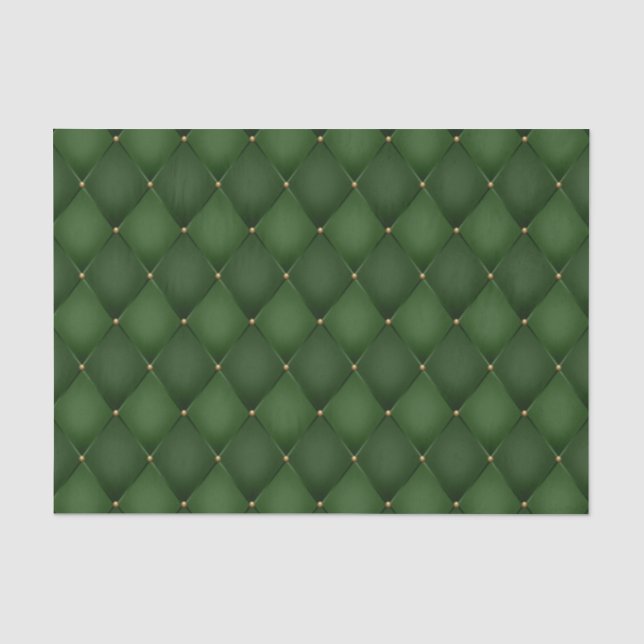 Harlequin Diamant Smaragdgrün Decoupage Seidenpapier (Vorderseite)