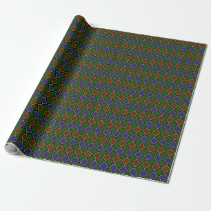 Harlequin-Diamantgitter: Texturierte Harmonie Geschenkpapier