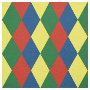 Harlequin-Diamantmuster-Kanal-Schmalboot Stoff