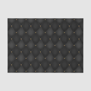 Harlequin Diamond Black Decoupage Seidenpapier