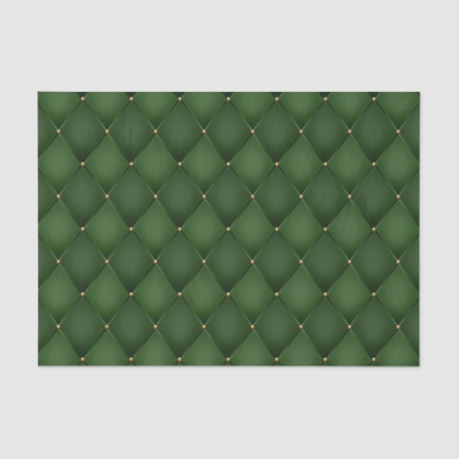 Harlequin Diamond Emerald Green Decoupage Seidenpapier (Vorderseite)