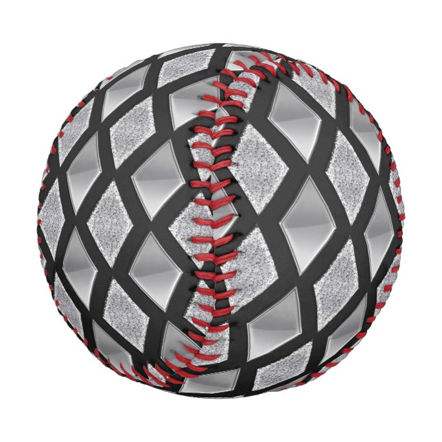 Harlequin Diamonds Background anpassbar Baseball (Schrägansicht)
