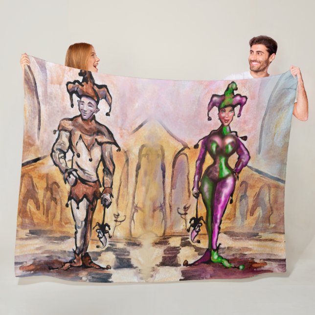 Harlequin Fleece Blanket (Beispiel)