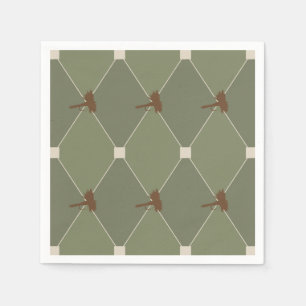 Harlequin Fliegenmuster Serviette