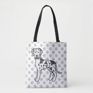Harlequin Great Dane Niedlich Cartoon Dog