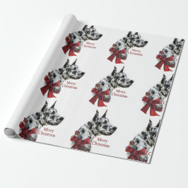 Harlequin Great Dane Weihnachten Geschenkpapier