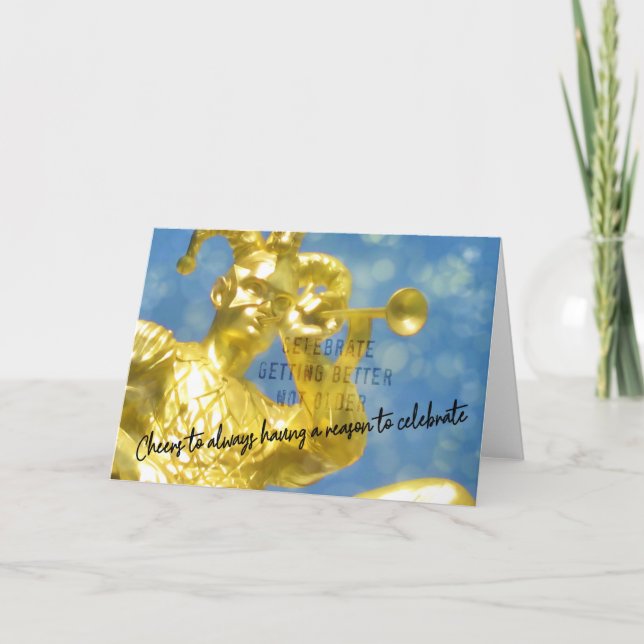 HARLEQUIN Grußkarte Dankeskarte (Vorderseite)