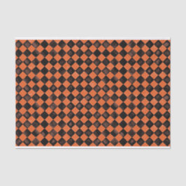 Harlequin in schwarz und orange seidenpapier