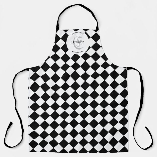 Harlequin & Individuelle Name Schürze (Vorderseite)