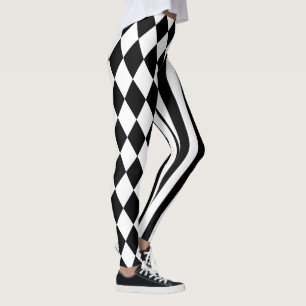 Harlequin jester Diamant gestreift gotisch Leggings