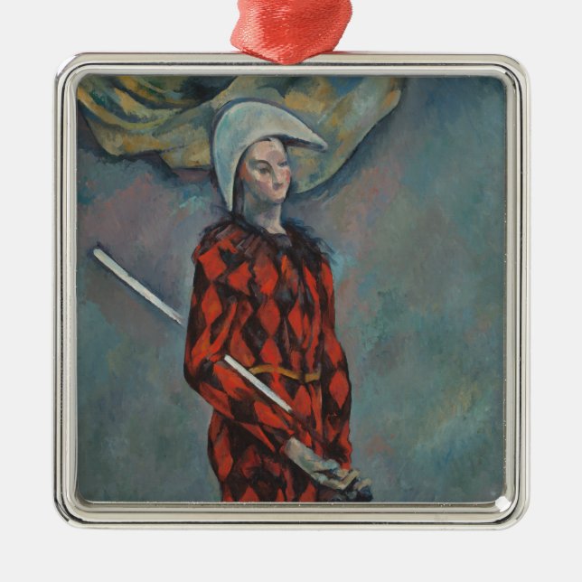 Harlequin (Joker) (von Paul Cézanne) Keramik Ornam Ornament Aus Metall (Vorne)