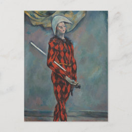 Harlequin (Joker) (von Paul Cézanne) Postkarte