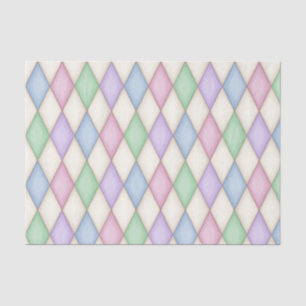 Harlequin Karo Mittelalterliche Messe Seidenpapier