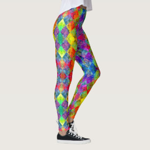 [Harlequin-Krawatte-Färbung] Karond-Fraktal geprüf Leggings