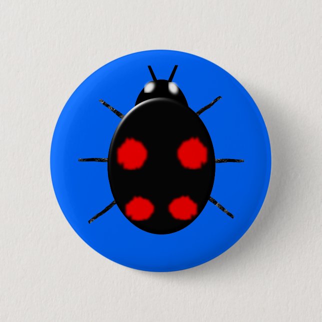 Harlequin Ladybird Button (Vorderseite)