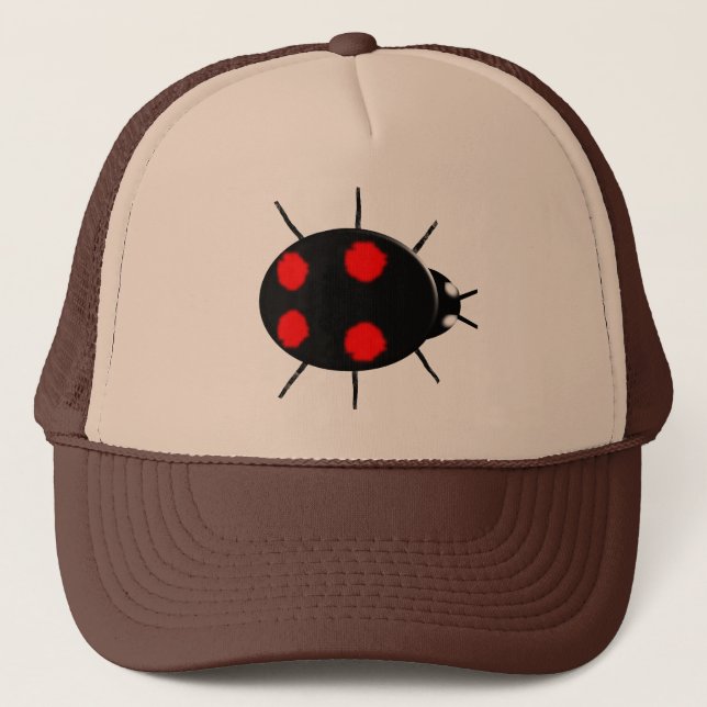 Harlequin Ladybird Hat Truckerkappe (Vorderseite)