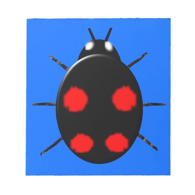 Harlequin Ladybird Notepad Notizblock (Vorderseite)
