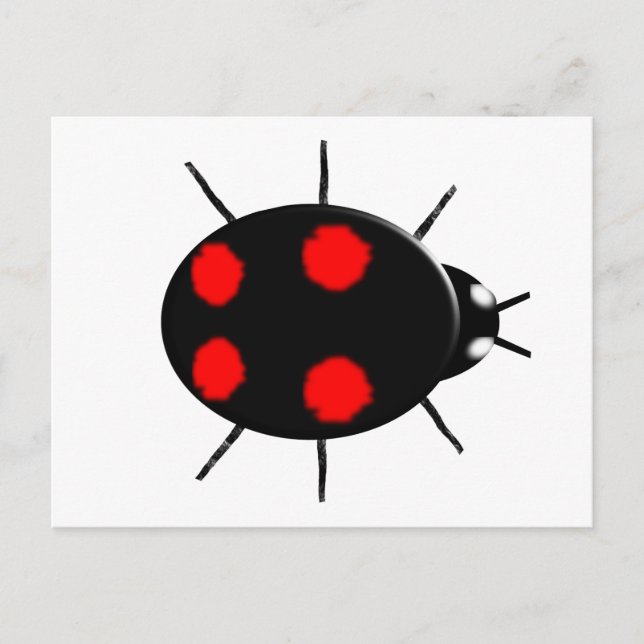 Harlequin Ladybird Postcard Postkarte (Vorderseite)