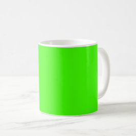 Harlequin Neon Green Solid Color Kaffeetasse