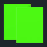 Harlequin Neon Green Solid Color Postkarte<br><div class="desc">Postcard Postal Grußkarten Postkarte gedruckt mit Harlequin Neon Green Solid Color Artwork Design Illustration von TheFabricSeal unter Zazzle.com #Zazzle Made https://www.zazzle.com/store/thefabricseal. Harlequin Green ist eine leuchtend leuchtend neonfarbene Farbe, die sich irgendwo zwischen klassisch grün und chartreuse grün gelb auf dem Farbrad-Spektrum befindet. Die Farbe Harlequin steht in Zusammenhang mit Eigenschaften...</div>