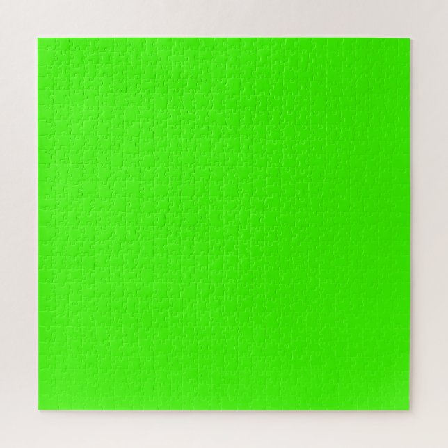 Harlequin Neon Green Solid Color Puzzle (Vertikal)