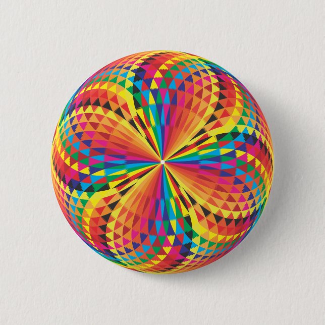 Harlequin, optische Täuschung Button (Vorderseite)