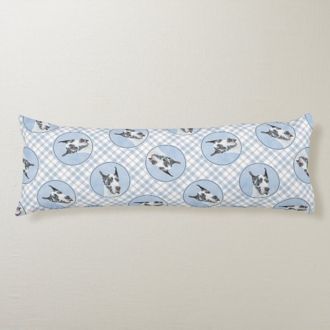 Harlequin Original Dog Art Seitenschläferkissen (Vorderseite)