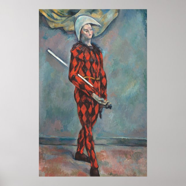 Harlequin - Paul Cézanne Fine Art Poster (Vorne)