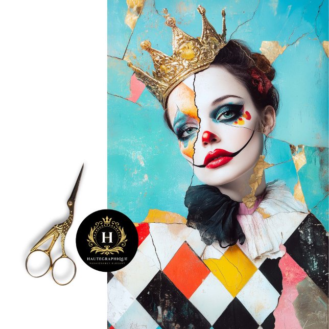 Harlequin Queen Abstrakt Decoupage Seidenpapier (Von Creator hochgeladen)