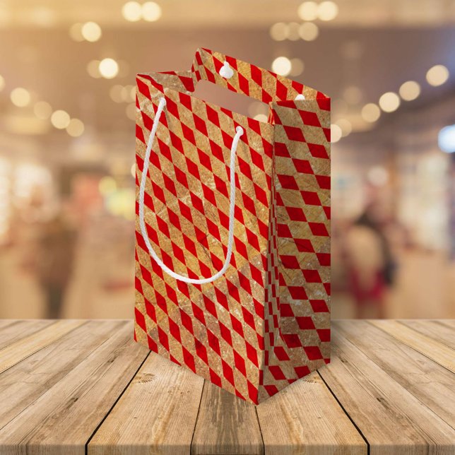 Harlequin Red Vintag Kleine Geschenktüte (Von Creator hochgeladen)