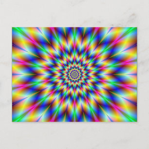 Harlequin Star Postkarte