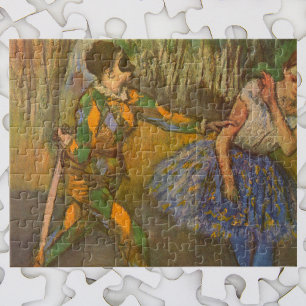 Harlequin und Columbine von Edgar Degas Vintag Art Puzzle