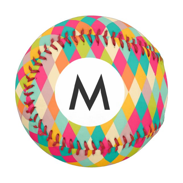 Harlequin-Vintages Muster Baseball (Vorderseite Links)