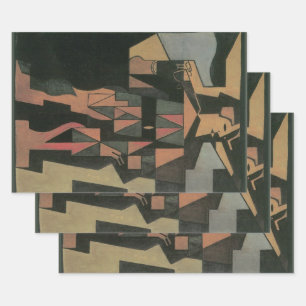 Harlequin von Juan Gris, Vintage-Cubismus-Kunst Geschenkpapier Set