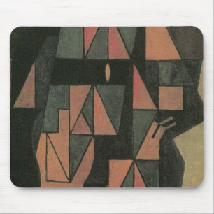 Harlequin von Juan Gris, Vintage kubistische Kunst Mousepad
