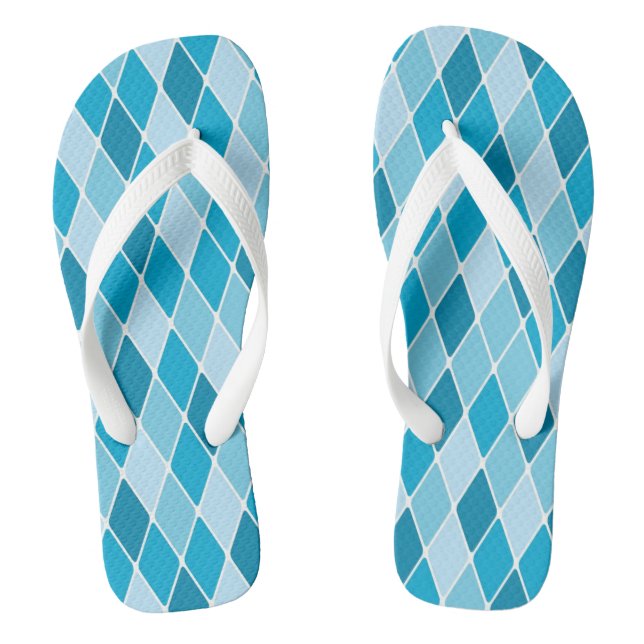 Harlequin-Wintermuster Flip Flops (Fußbett)