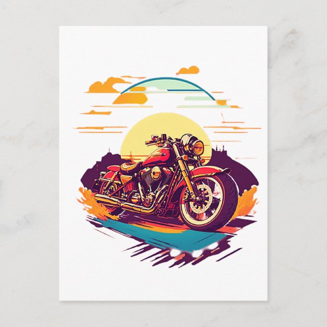 Harley-Davidson 1 Postkarte (Vorderseite)