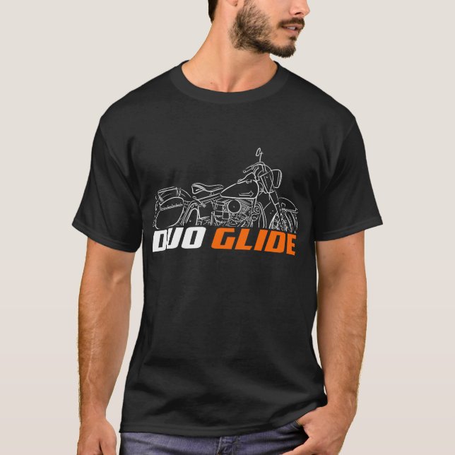 Harley-Davidson Duo Glide 1959-1962 + Saddlebags T-Shirt (Vorderseite)