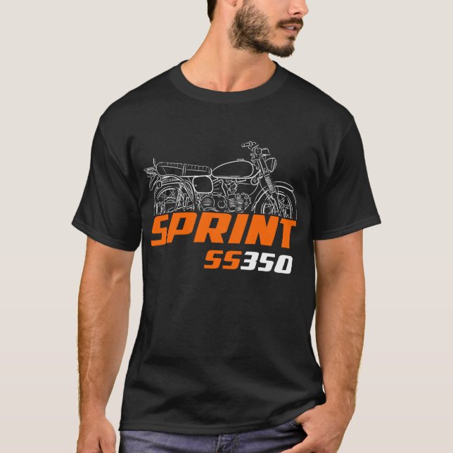 Harley-Davidson Sprint SS-350 1969-1972 T-Shirt (Vorderseite)