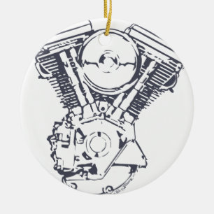 Harley Evolution V-Doppel Keramikornament