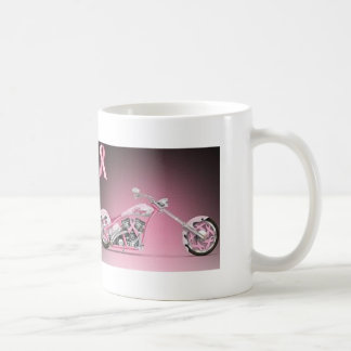 Harley Fahrrad-Rosa-Band-Brustkrebs Kaffeetasse