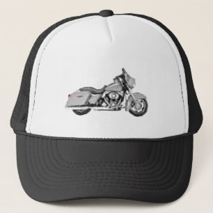 Harley FLHX Straßen-Gleiten-handgemalte Truckerkappe