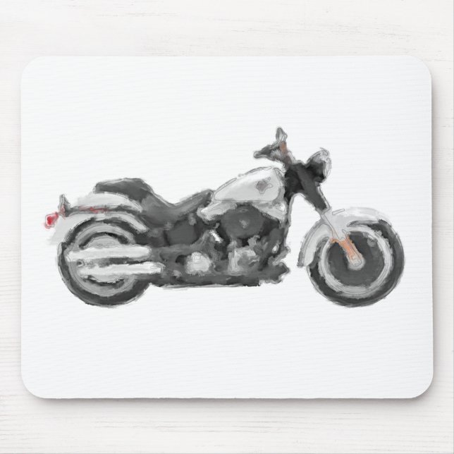 Harley FLSTFB fetter Jungen-handgemalte Mousepad (Vorne)